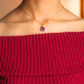 Elegant amethyst clover pendant necklace worn gracefully, showcasing the beautiful purple gemstone in delicate gold wire wrapped design - handmade healing crystal jewelry from Sri Lanka for emotional healing and spiritual clarity