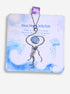 Blue Moon Jellyfish Necklace handmade stainless steel wire sculpted jellyfish pendant with Blue Chalcedony stone on Laganna packaging card white background artisan crafted Sri Lanka healing crystal jewelry calm clarity hope
