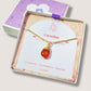 Handmade carnelian drop necklace in gold wire wrapped design featuring healing crystal pendant jewelry, Sri Lankan artisan crafted spiritual necklace perfect as boho chic statement piece for women seeking confidence and creativity boost with natural gemstone energy