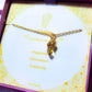 Citrine irregular stone necklace in gold wire wrap with jewelry box, handmade Sri Lankan healing crystal pendant for solar plexus chakra and abundance