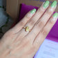 Citrine irregular stone ring worn showing handmade gold wire wrapped healing crystal jewelry lifestyle, Sri Lankan spiritual abundance ring featuring natural yellow gemstone perfect as boho prosperity ring and protective amulet for confidence and manifestation energy