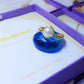Handmade freshwater pearl ring in gold wire wrap with jewelry box, Sri Lankan artisan jewelry for elegance and feminine energy enhancement