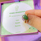 Green aventurine irregular stone ring holding on hand showing handmade gold wire wrapped healing crystal jewelry lifestyle, Sri Lankan spiritual ring featuring natural green gemstone perfect as boho luck stone ring and prosperity amulet for abundance and good fortune