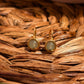 Green Aventurine Mini Round Stud Earrings handcrafted with gold wire in Sri Lanka, a gentle stone of luck and new beginnings