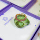 Pink tourmaline braided ring jewelry box aesthetic styling, handmade Sri Lankan gold wire wrapped healing crystal ring for joy and inner happiness