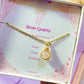 Handmade rose quartz round stone necklace with gold wire wrapping, beautifully presented in elegant Laganna jewelry box - healing crystal jewelry crafted by Sri Lankan artisans for love and emotional healing