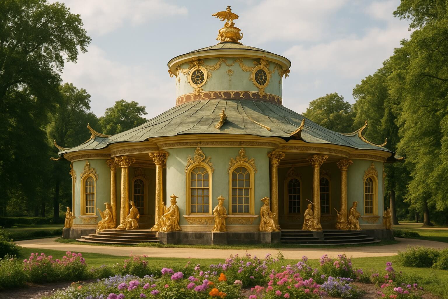 Sanssouci Palace Chinese House - the beautiful 18th century pavilion that inspired  Chinese Tea House Bracelet design